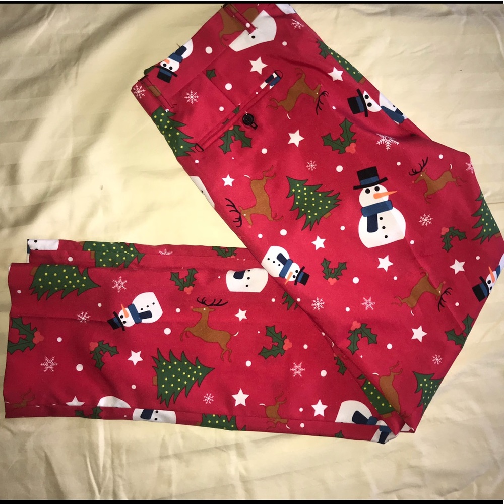 Fun Christmas Dress Pants